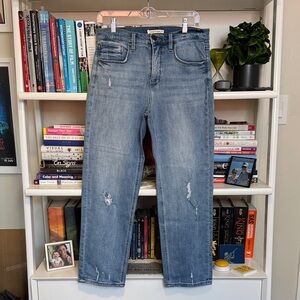 Whetherly, Pierce, High Rise, Straight Leg, Jeans
